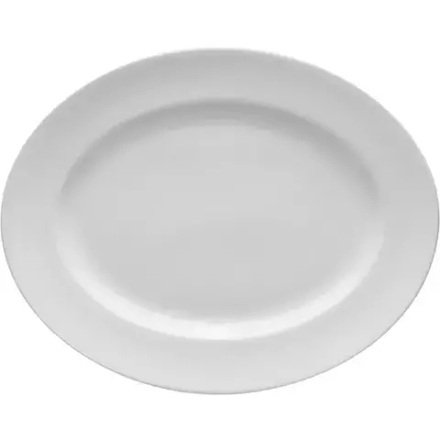 Блюдо «Монако» овальное фарфор ,H=12,L=330,B=260мм белый