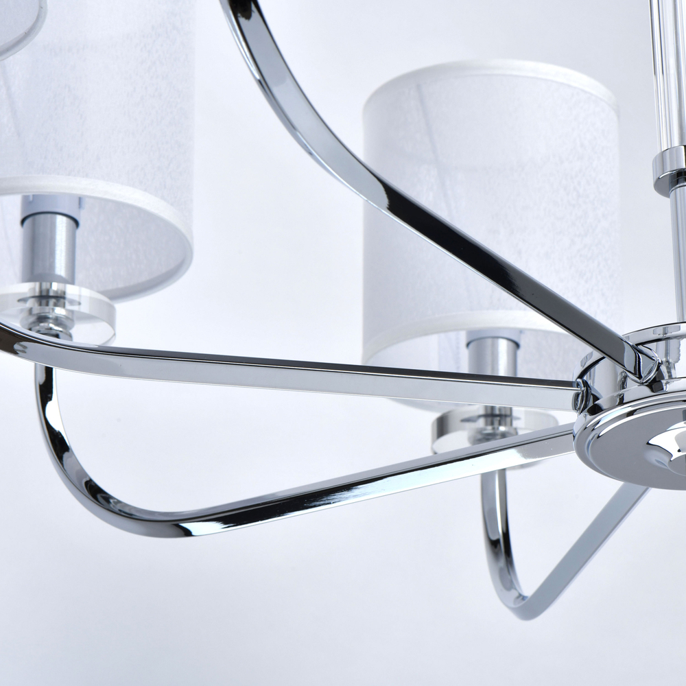 Люстра подвесная хрустальная Chiaro Палермо, 8 ламп E14, 480Вт, площадь освещения до 24м²