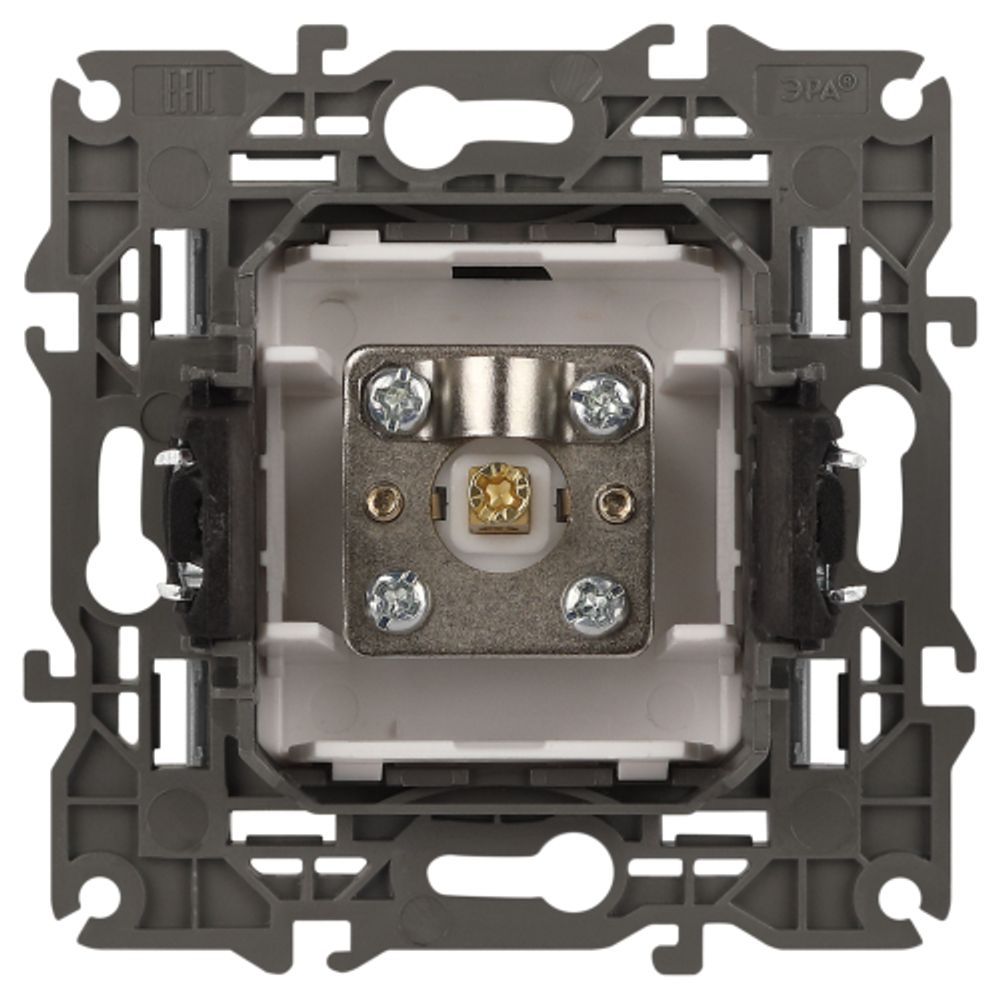 Розетка ЭРА Elegance 14-3101-16 TV одиночная, титан