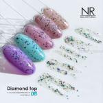 NR DIAMOND TOP №8 с голографическими хлопьями (15 мл)