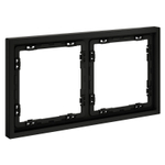 Рамка пластиковая VOLTUM S70 на 2 поста, (черный матовый)