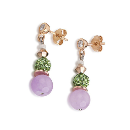 *Серьги Coeur de Lion Green-Rose *4864/21-0519