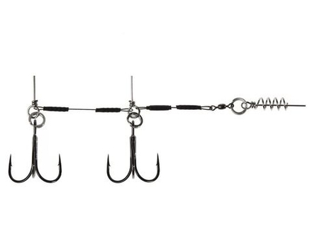 Оснастка стал. Lucky John STINGER SSW 1х7 3,5+4,5cm, оснащ. тройником №01 1шт.