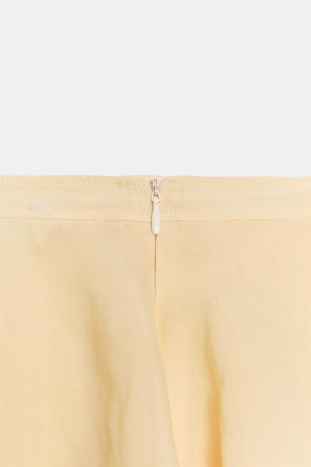ZARA ЮБКА ZW COLLECTION, ЦВЕТ СЛИВОЧНОГО МАСЛА