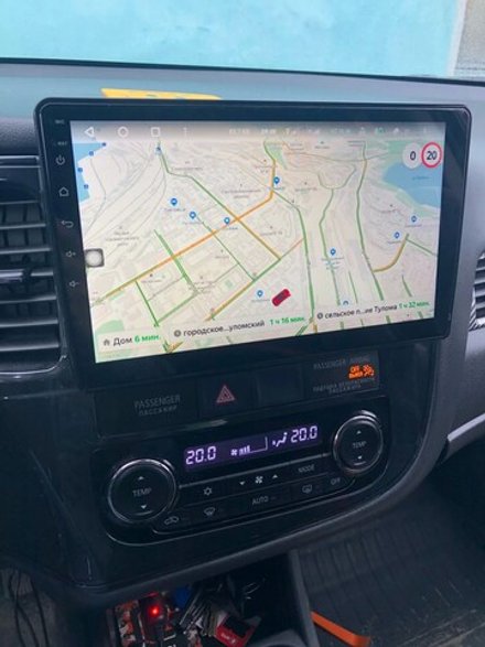 Магнитола Mitsubishi Outlander 3 2012-2022 - Parafar PF230LUX2UHD на Android 13, QLED, ТОП процессор, 8Гб+128Гб, CarPlay, 4G SIM-слот