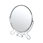 Зеркало настольное в металлической оправе «Модерн» круглое двухстороннее d19см.