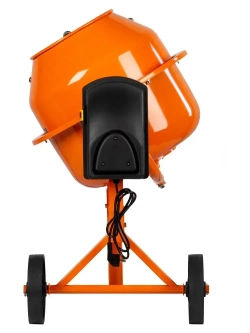 Бетономешалка строительная СИБРТЕХ БСЛ-63, 63 л объем бака и 300 Вт мощность, стальной перфорированный венец и усиленная рама, разъемный узел оси барабана, бетоносмеситель 95469