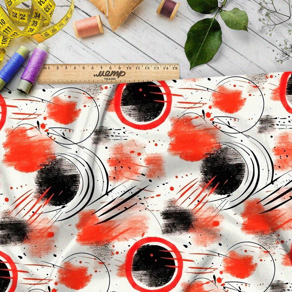 Ткань премиум габардин космический ветер