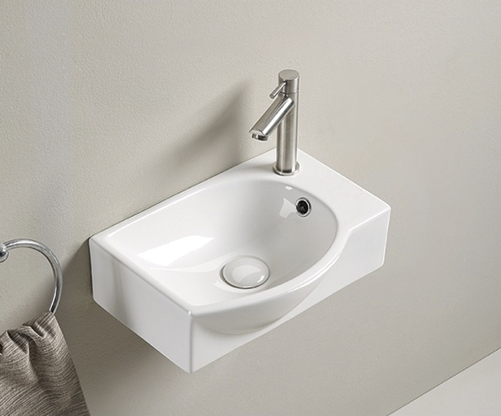 Раковина Gid N9276L 61130L подвесная белая 40.5x28x14