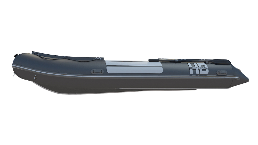 Надувная ПВХ-лодка BADGER Heavy Duty 430 AL, Серый