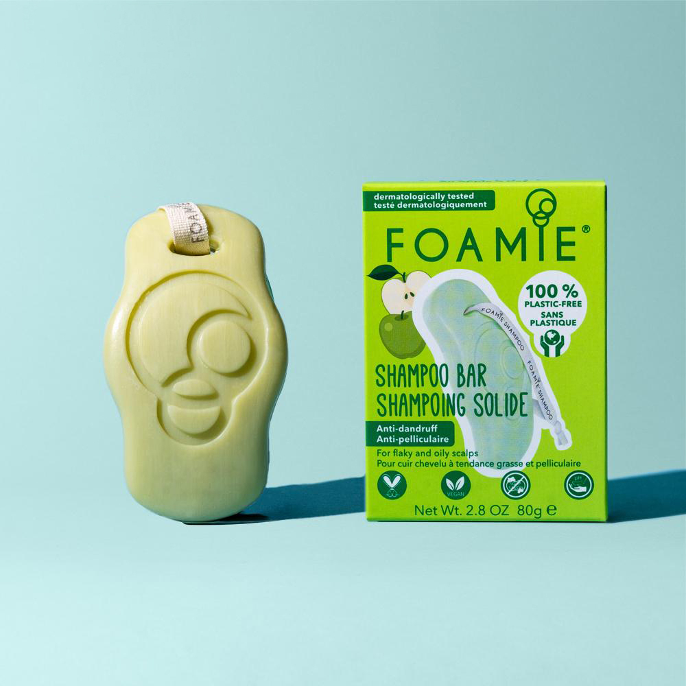 Foamie, твердый шампунь Foamie An Apple A Day против перхоти, 80 гр.