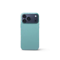 Чехол для iPhone 17 - Зернистая кожа - голубой