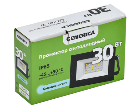 GENERICA IEK Прожектор светодиод 30Вт 6500К
