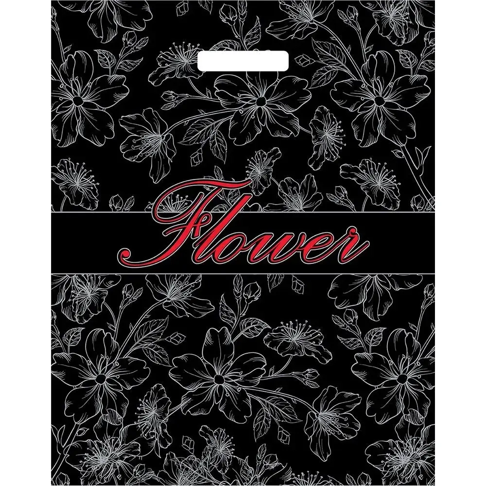 Пакет ПЭ с вырубной ручкой 38+3Артпласт (Флористик) Россия {220 (комплект 50 шт)