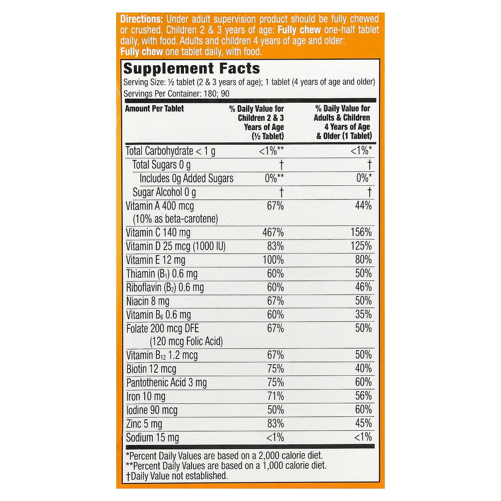 Flintstones, мультивитамины для детей, поддержка иммунитета, 90 жевательных таблеток