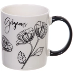 Кружка керамическая 350мл «Монохром», микс