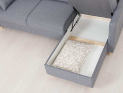 Дилан диван-кровать угловой ТД 423 Сага дарк грей