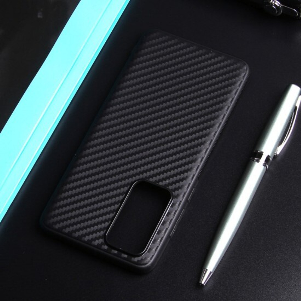 Чехол ТПУ карбон для Huawei P40, 011068 Черный