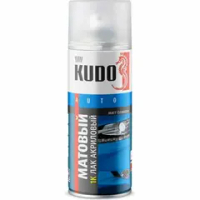 Лак универсальный акриловый матовый аэрозоль KUDO