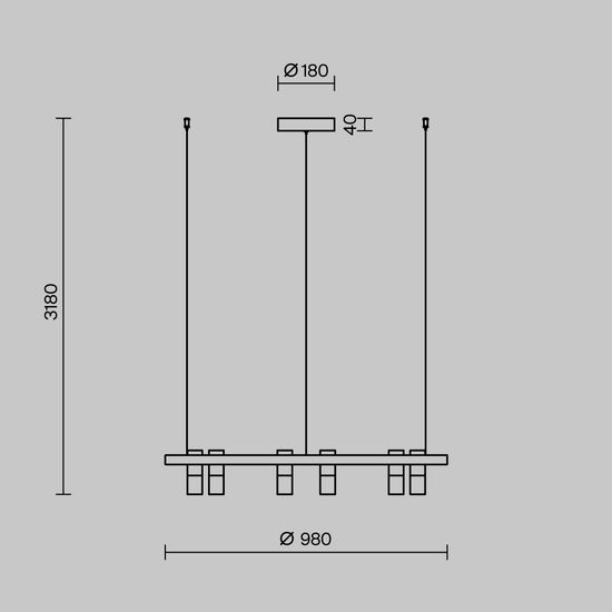 Подвесной светильник Maytoni MOD102PL-L42WK