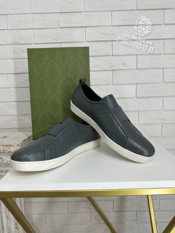 Кеды Gucci из кожи крокодила