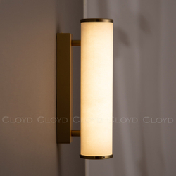 Бра Cloyd LERMONT-A W1 / выс. 30 см - алебастр - латунь (арт.20184)