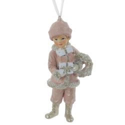 GAEM Изделие декоративное подвесное "Мальчик/Девочка", L5 W4 H10,5 см, 4в.