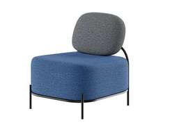 Джайв Диван одноместный JVE-1 Ness 012/Ness 009/Металл Черный 670*720*770