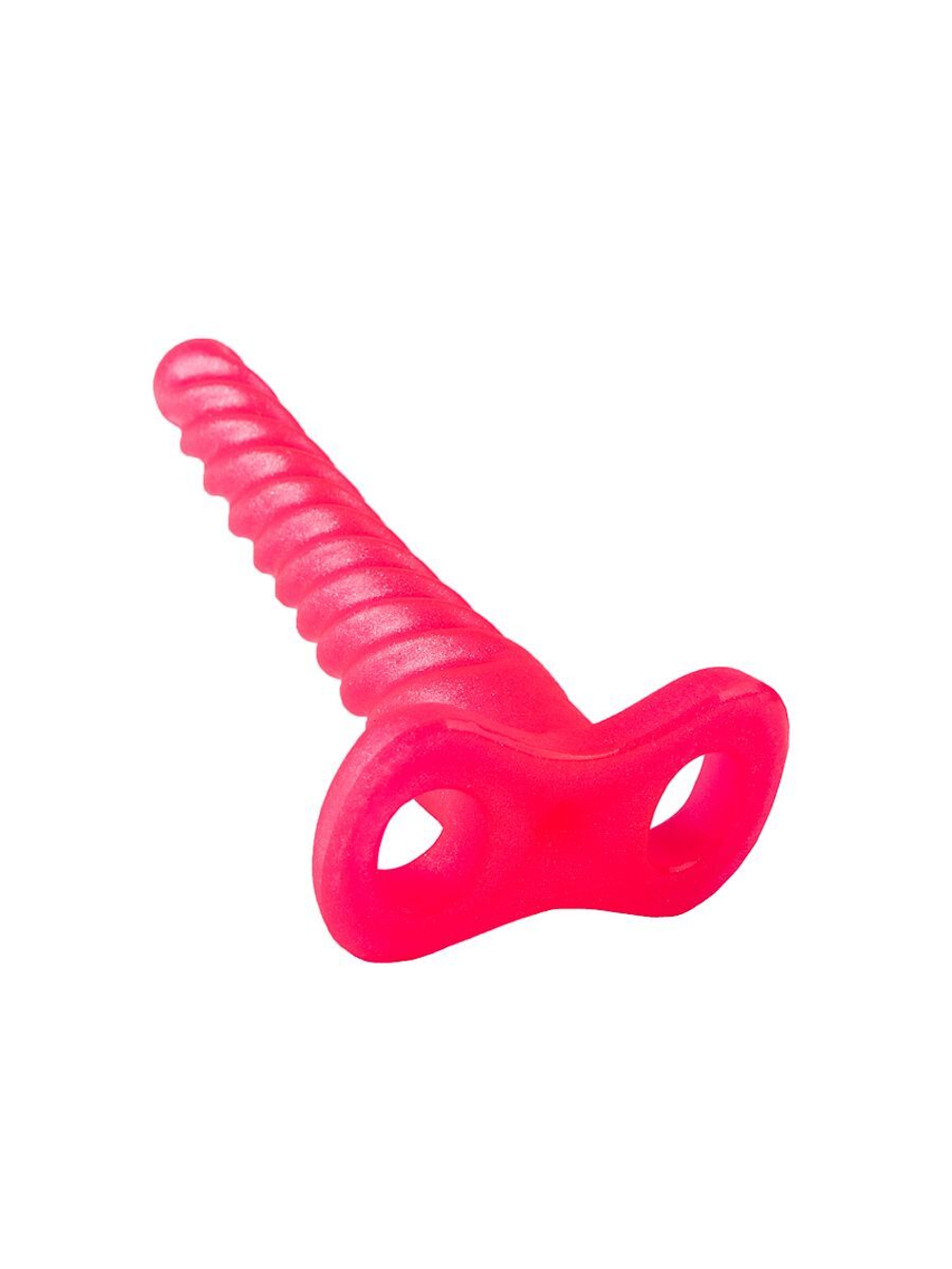 Спиралевидный гелевый плаг розового цвета - 15 см. (Цвет: розовый)