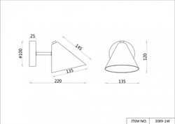 Бра F-promo Trikoniya 3089-1W