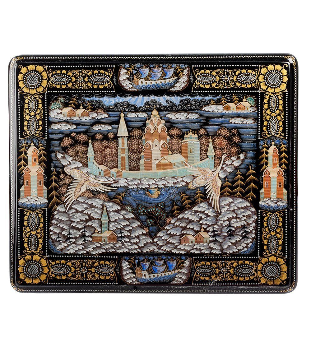 Народные промыслы ШК-30/ 81 Шкатулка «Русский север» Юсов. Н.