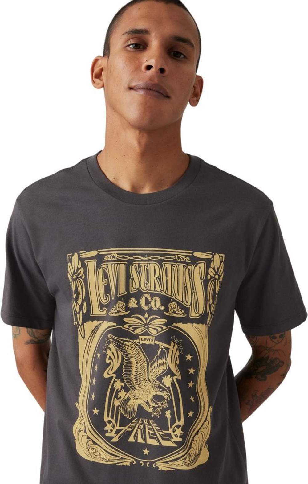 Футболка Levis GRAPHIC CREWNECK TEE черный