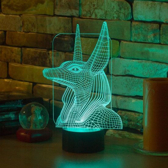 Настольный 3D светильник Анубис