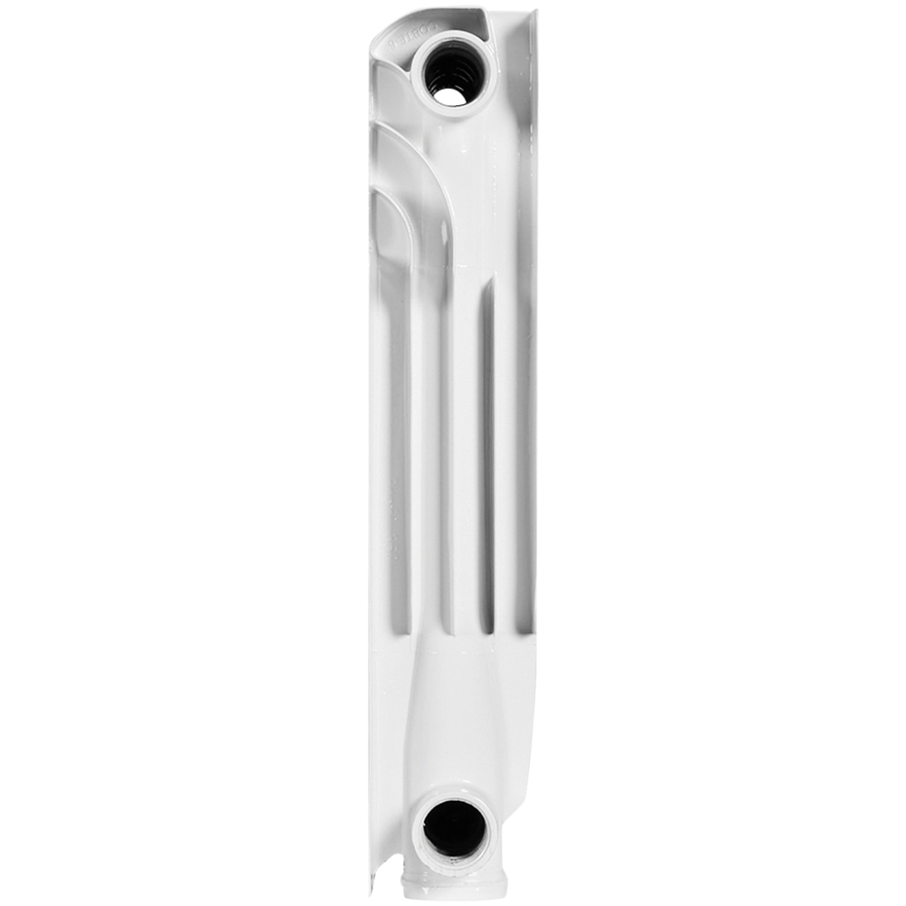 Радиатор алюминиевый ROMMER Profi 350 - 6 секций (подключение боковое, цвет белый)