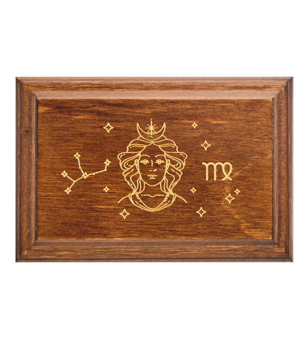 GAEM Art JW-12/04 Шкатулка деревянная «Знак Зодиака - Дева»