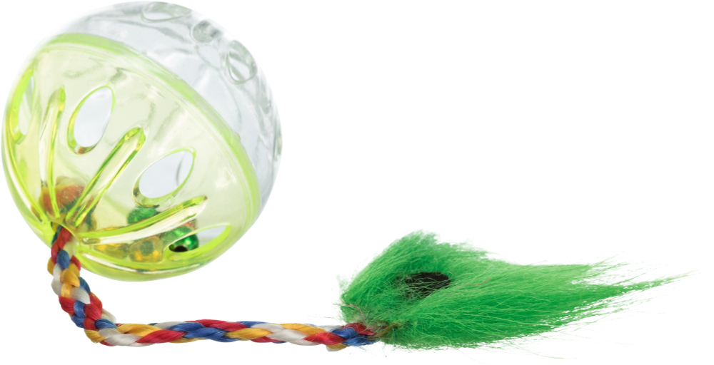 Игрушка для кошки: мячи с хвостами, 4 см, 2 шт., Trixie