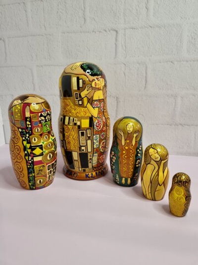 Матрешка "Поцелуй" Климт 5мест