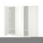 Распашной шкаф PAX FORSAND IKEA (четырехсекционный) (белый)  210*50*220