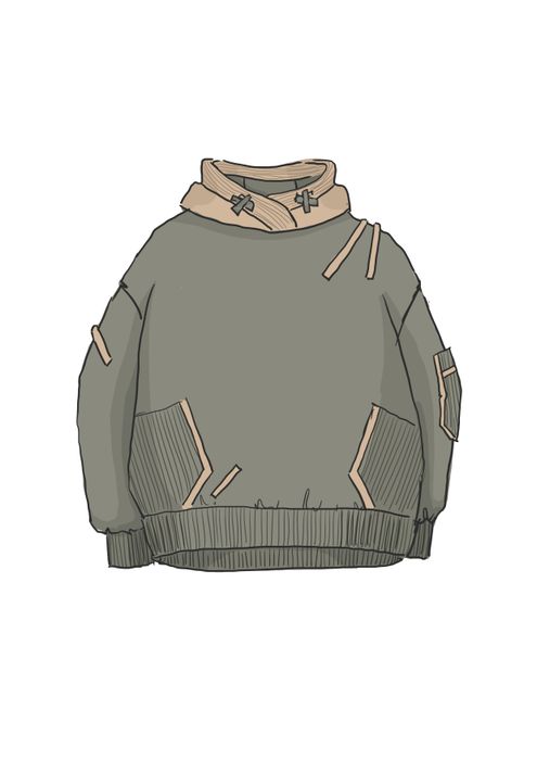 ХУДИ ЖЕНСКИЙ БРИНИТ ХАКИ