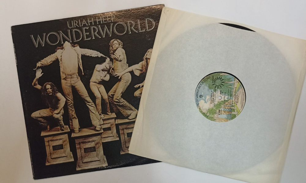 Винтажная виниловая пластинка LP Uriah Heep Wonderworld (USA 1974)