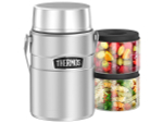 Термоконтейнер для еды THERMOS KING SK-3030 MS Big Boss 1,39L, с двумя ланч-боксами, стальной