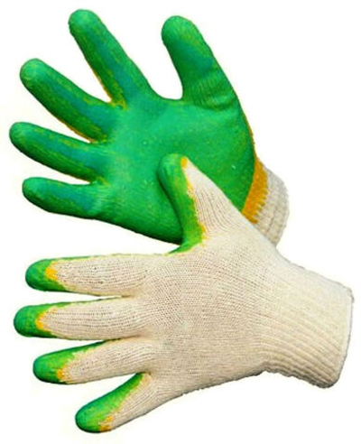 Перчатки Х/б.17210000 двухслойный латексный облив