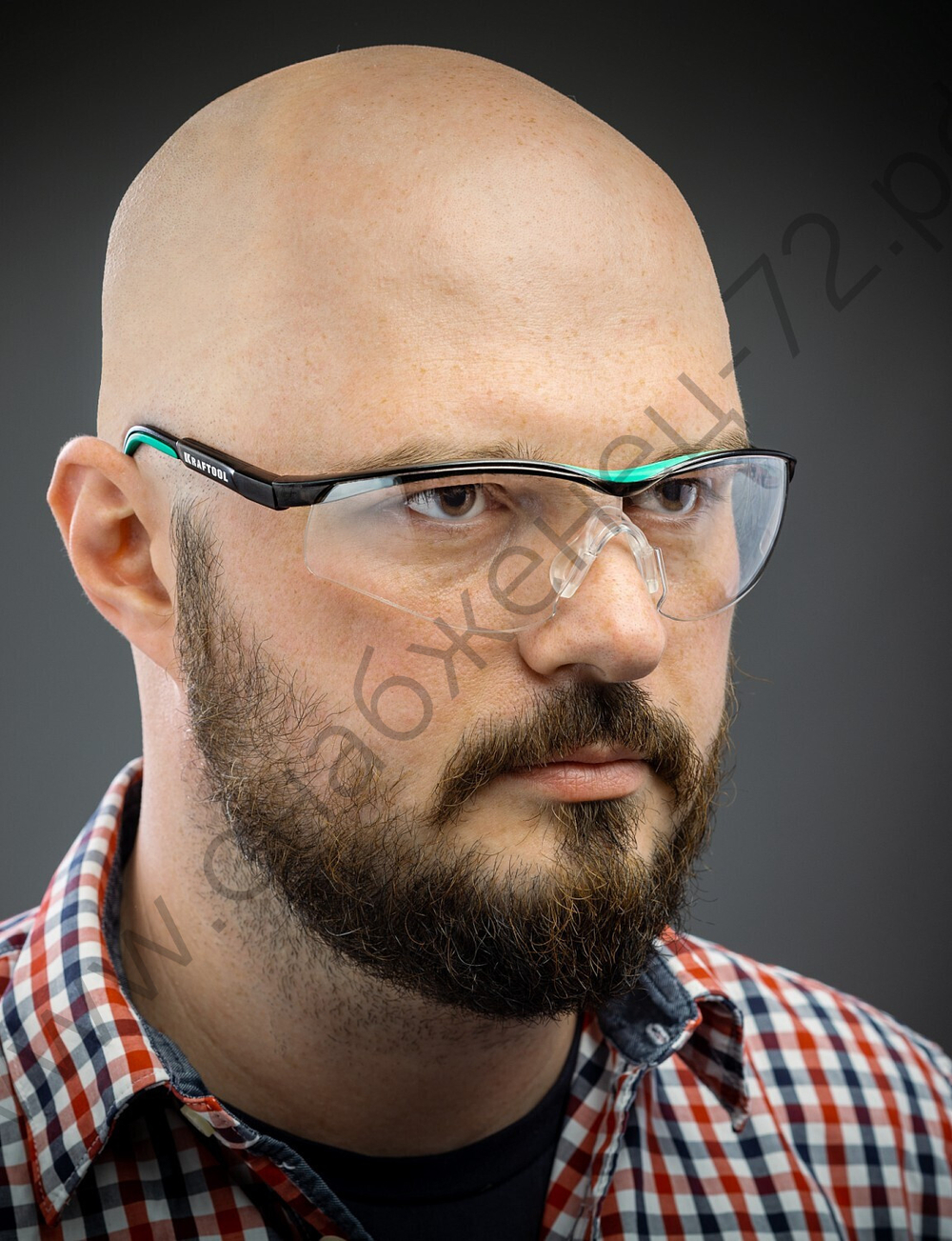 KRAFTOOL BASIC прозрачные, стекло-моноблок с покрытием устойчивым к истиранию и запотеванию, открытого типа, защитные очки (110317)