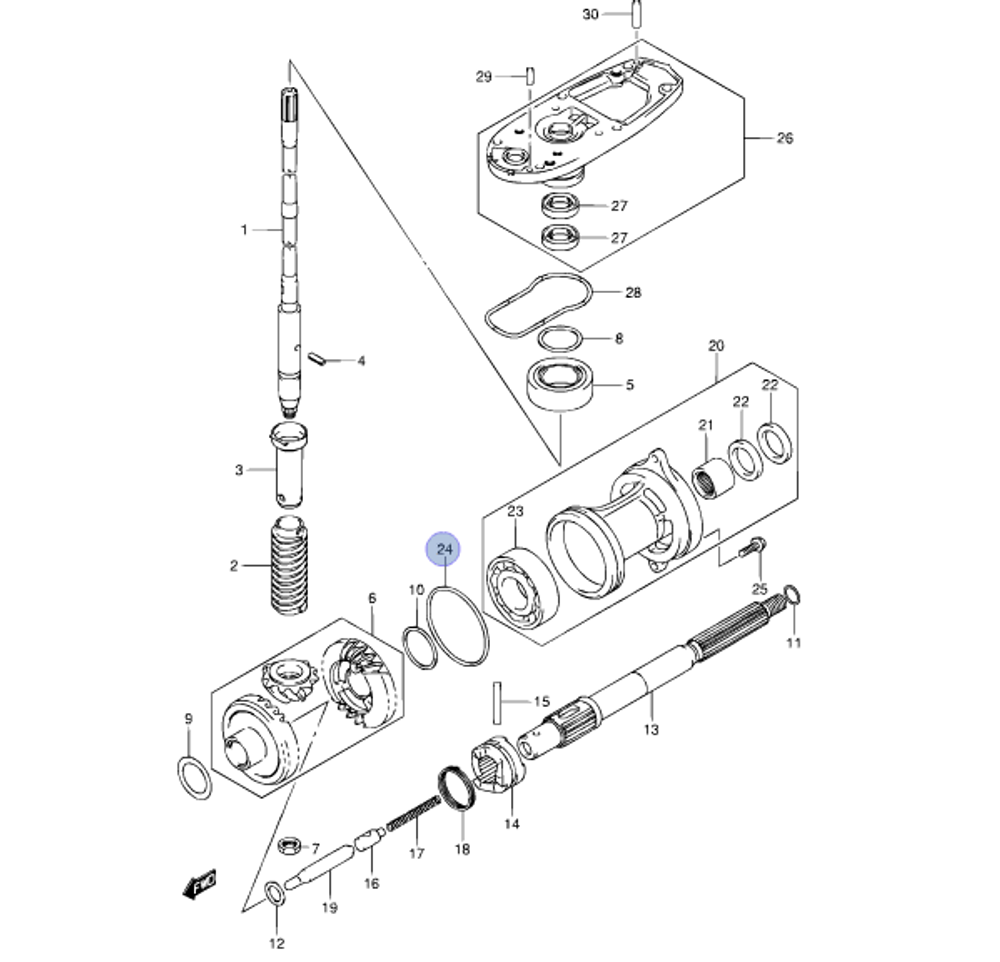Кольцо резиновое Suzuki 09280-75001-000