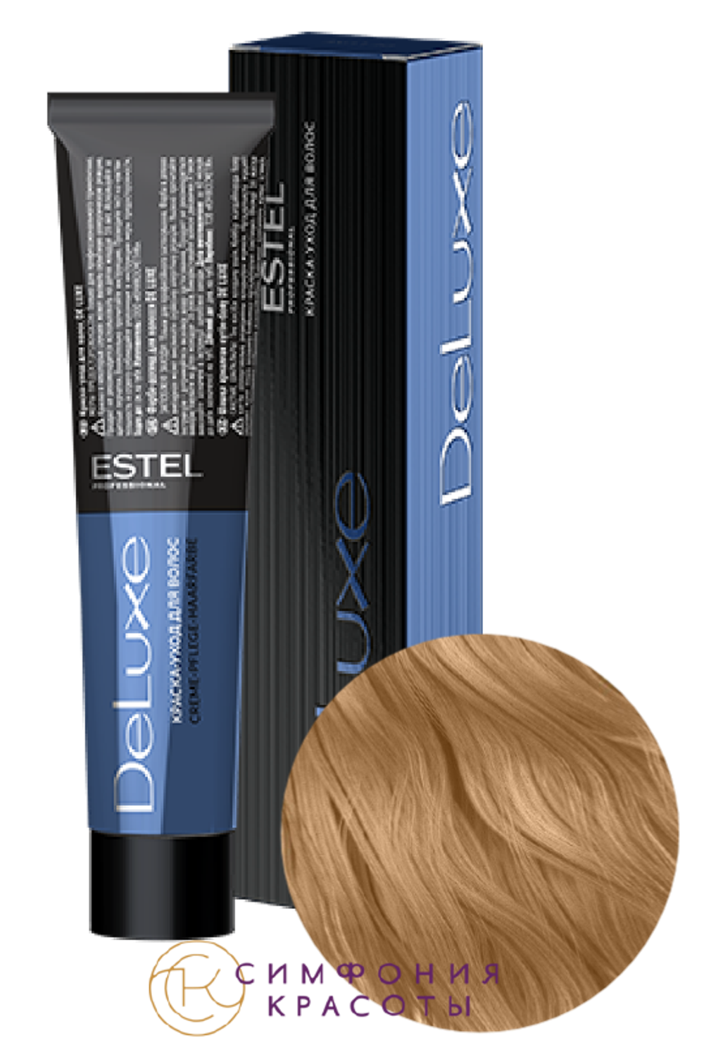 10/73 Краска-уход De Luxe, светлый блондин коричнево-золотистый
