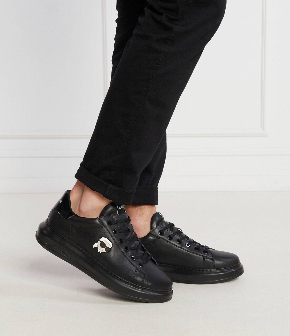 Кожаные кроссовки kapri karl nft lo lace Karl Lagerfeld - черный(KL52530N)