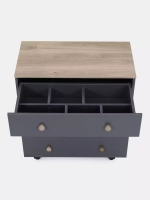 Комод RANT "ELSA PRO" с органайзером 80 см. 4 ящика (арт.125) Moon Grey