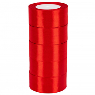 Лента атласная 3,8см*22,85м Красная