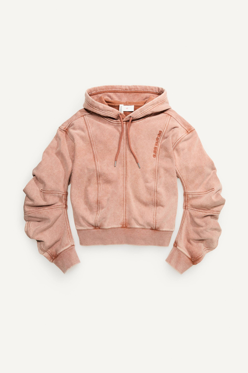 H&M - Glenn Martens Толстовка с капюшоном, розовый