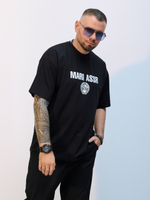 Футболка оверсайз унисекс " MARI ASSR" черный